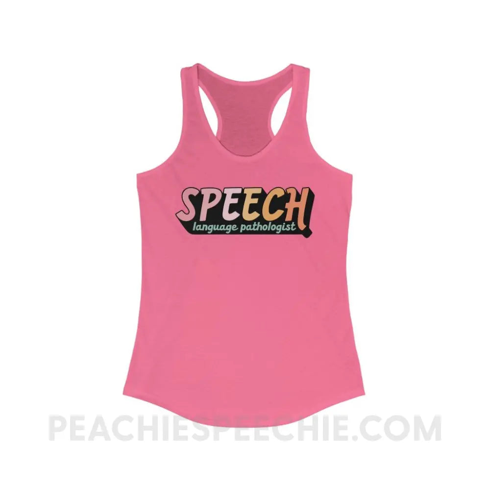 3D SLP Superfly Racerback - Solid Hot Pink / XS - Tank Top peachiespeechie.com