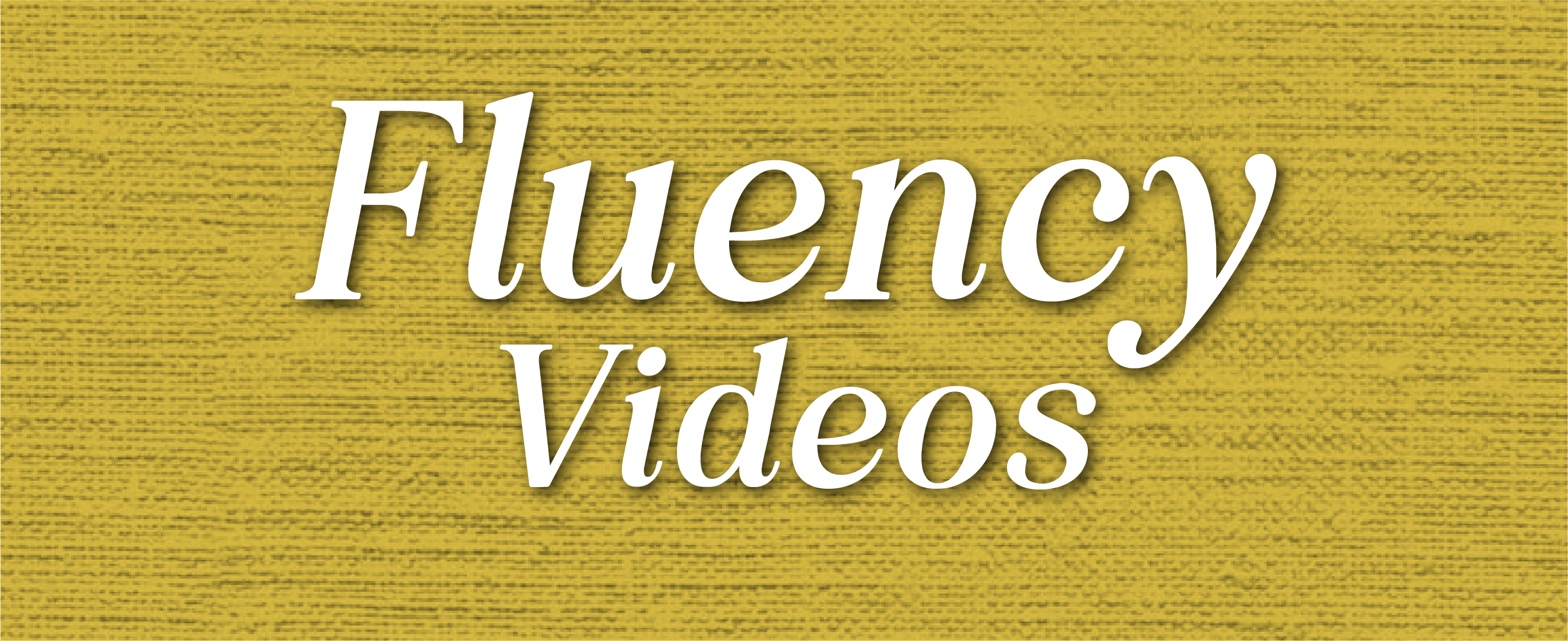 Fluency (stuttering) Videos for Speech Therapy