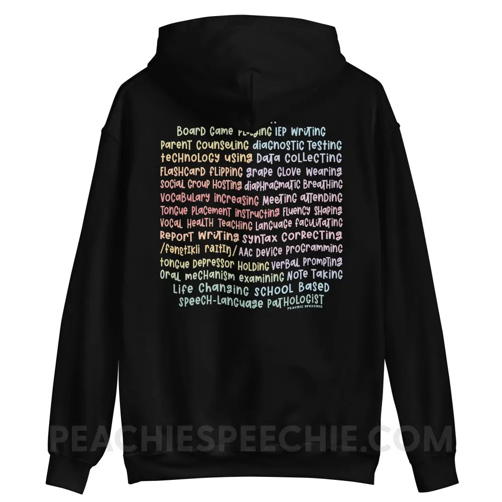 I am a… School Based SLP Classic Hoodie - Black / S - peachiespeechie.com