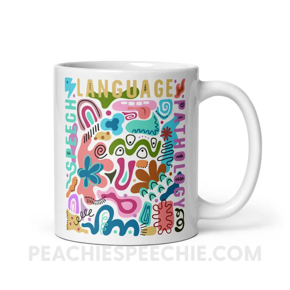 Abstract Art SLP Coffee Mug - 11oz - peachiespeechie.com