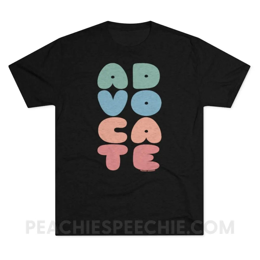Advocate Vintage Tri-Blend - Black / S - T-Shirt peachiespeechie.com