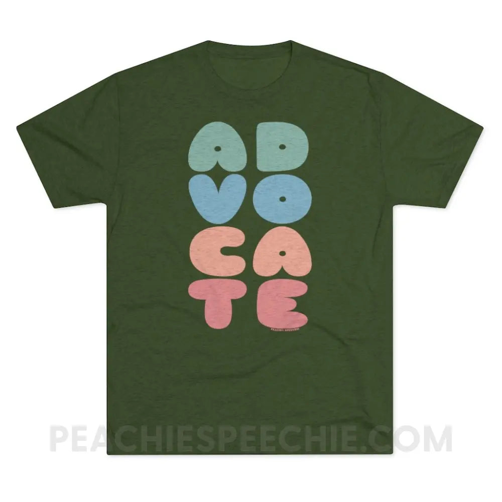 Advocate Vintage Tri-Blend - Military Green / S - T-Shirt peachiespeechie.com