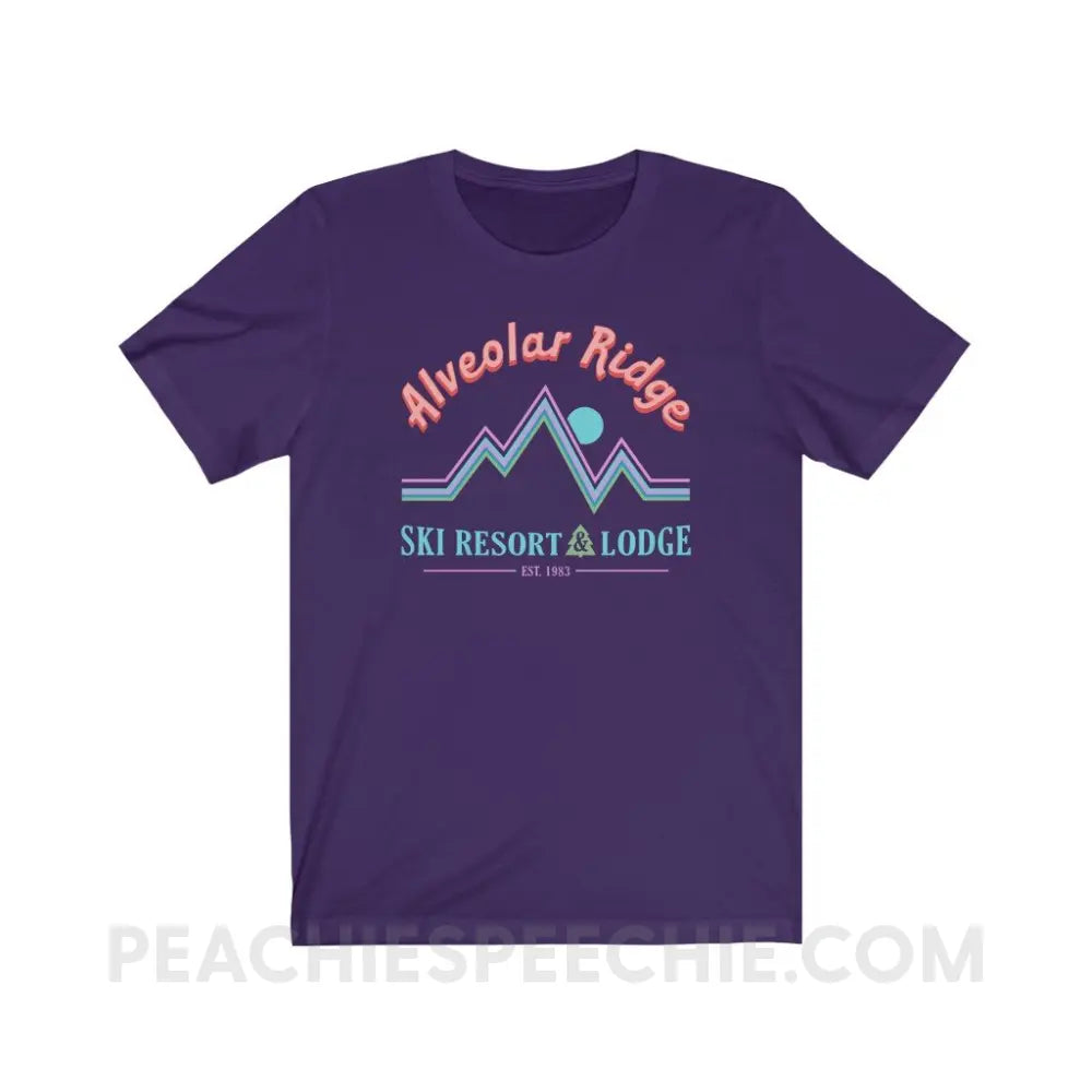 Alveolar Ridge Ski Resort & Lodge Premium Soft Tee - Team Purple / S T-Shirt peachiespeechie.com