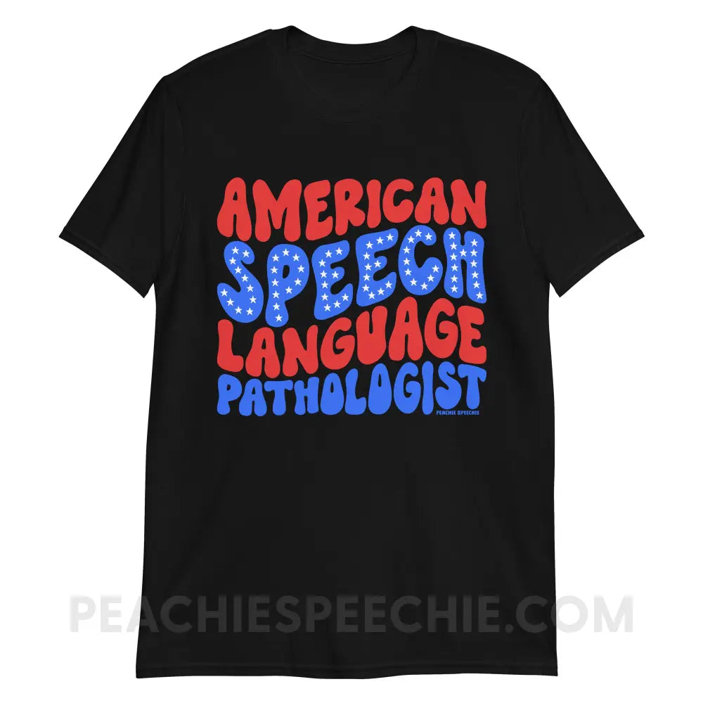 American Speech-Language Pathologist Classic Tee - Black / S - T-Shirt peachiespeechie.com