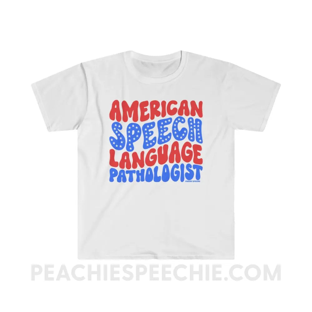 American Speech - Language Pathologist Classic Tee - White / S T - Shirt peachiespeechie.com
