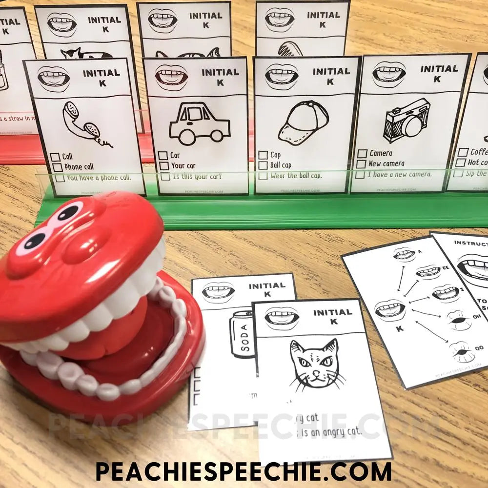 Articulation Flashcards with Visual Cues by Peachie Speechie | Entire Set - Materials | peachiespeechie.com