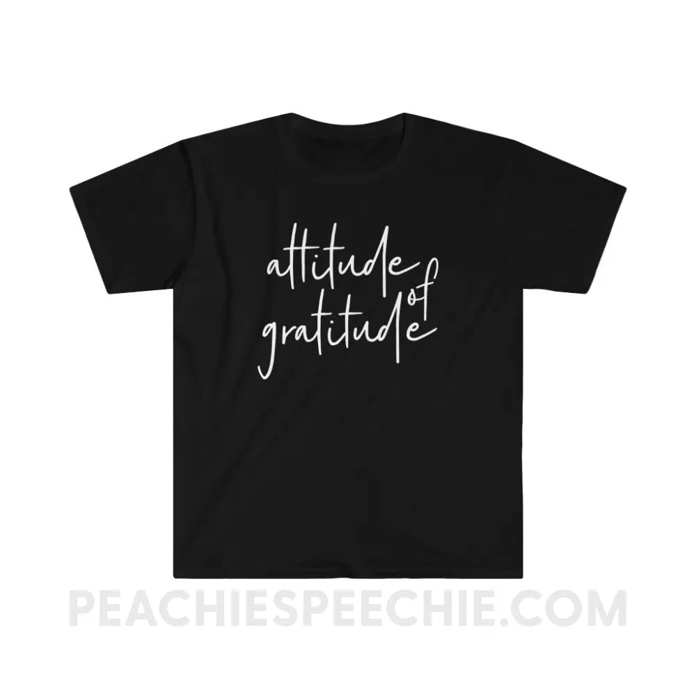 Attitude of Gratitude Classic Tee - Black / S T - Shirt peachiespeechie.com