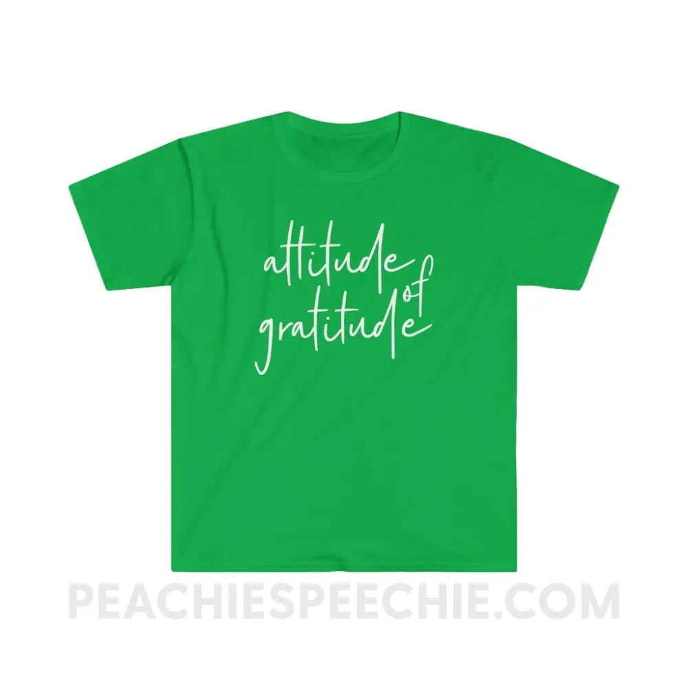Attitude of Gratitude Classic Tee - Irish Green / S T - Shirt peachiespeechie.com