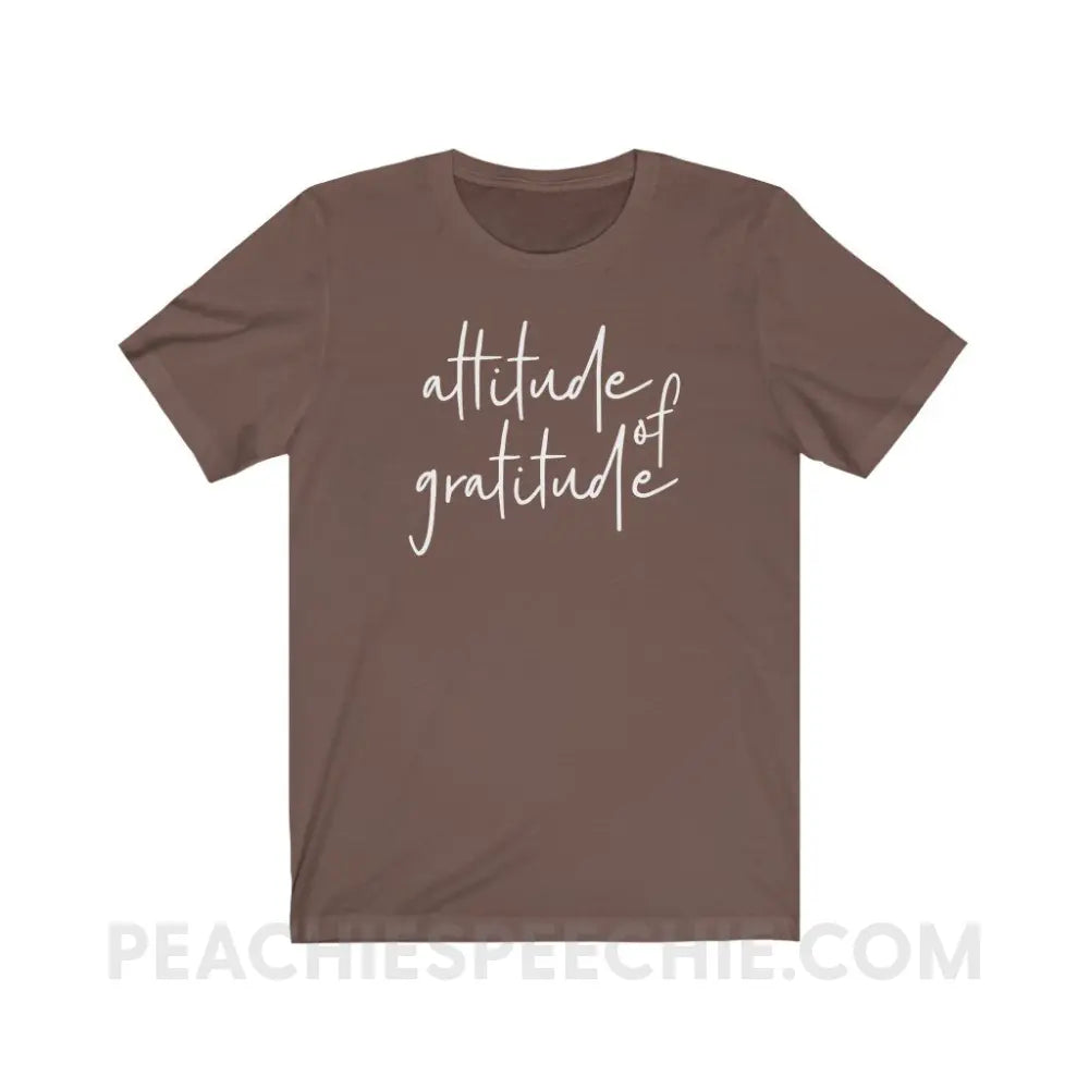 Attitude of Gratitude Premium Soft Tee - T-Shirt peachiespeechie.com