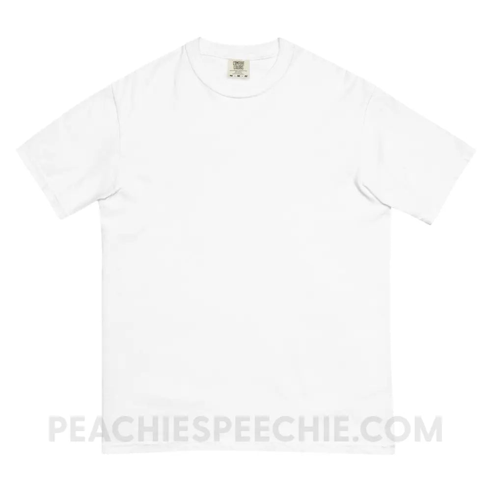 Batty About Speech Therapy Comfort Colors Tee - White / S - T-Shirt peachiespeechie.com