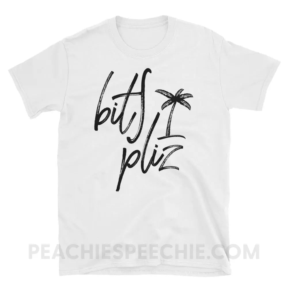 Beach Please Classic Tee - White / S - T-Shirts & Tops peachiespeechie.com