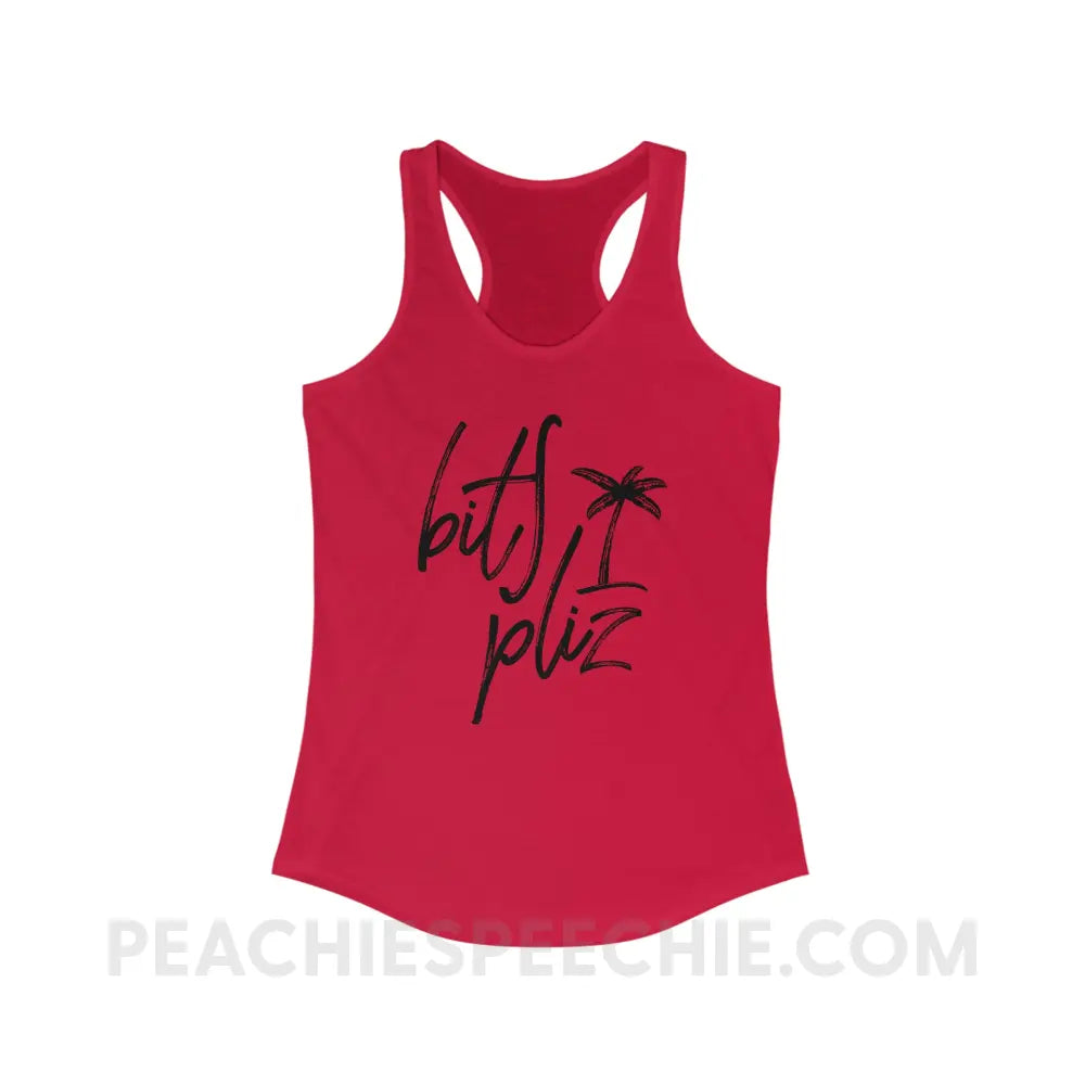 Beach Please Superfly Racerback - XS / Solid Red - Tank Top peachiespeechie.com