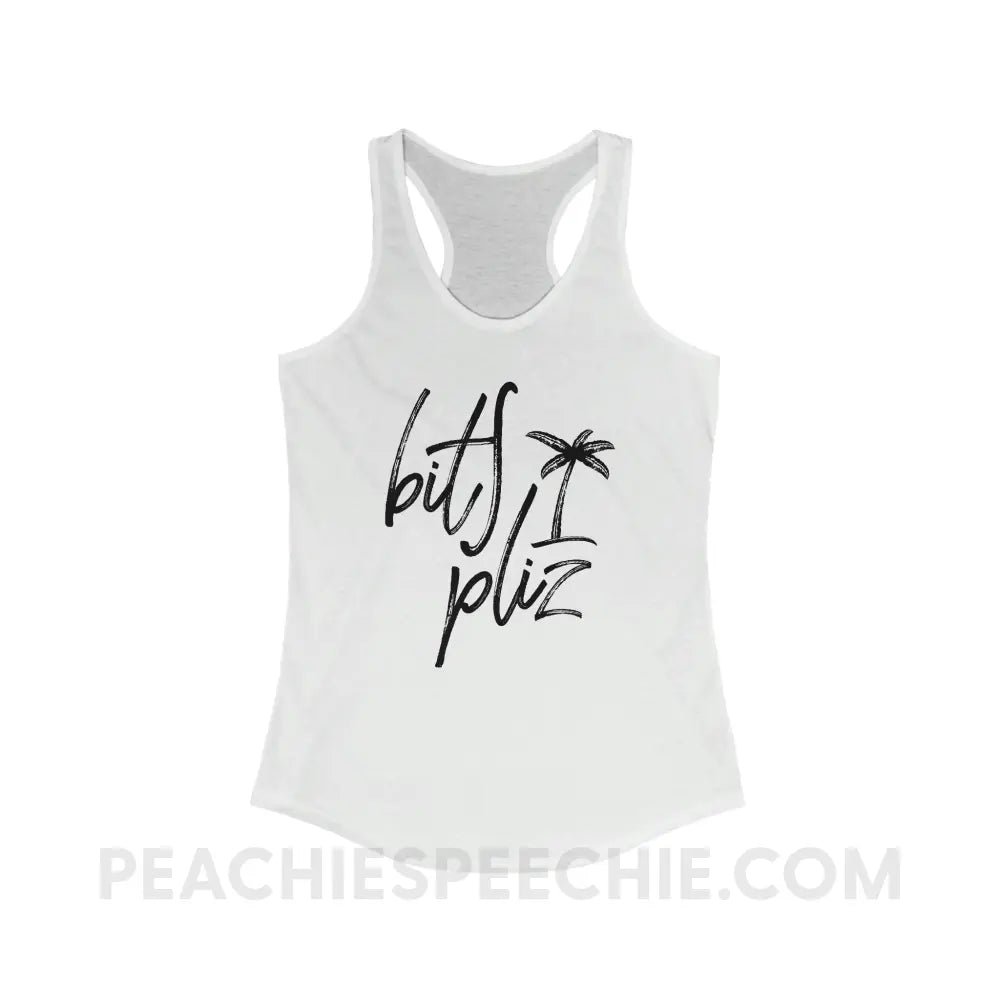 Beach Please Superfly Racerback - XS / Solid White - Tank Top peachiespeechie.com