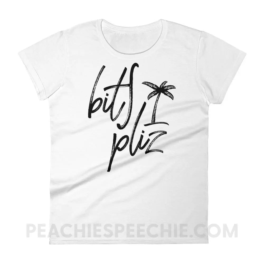 Beach Please Women’s Trendy Tee - White / S T-Shirts & Tops peachiespeechie.com
