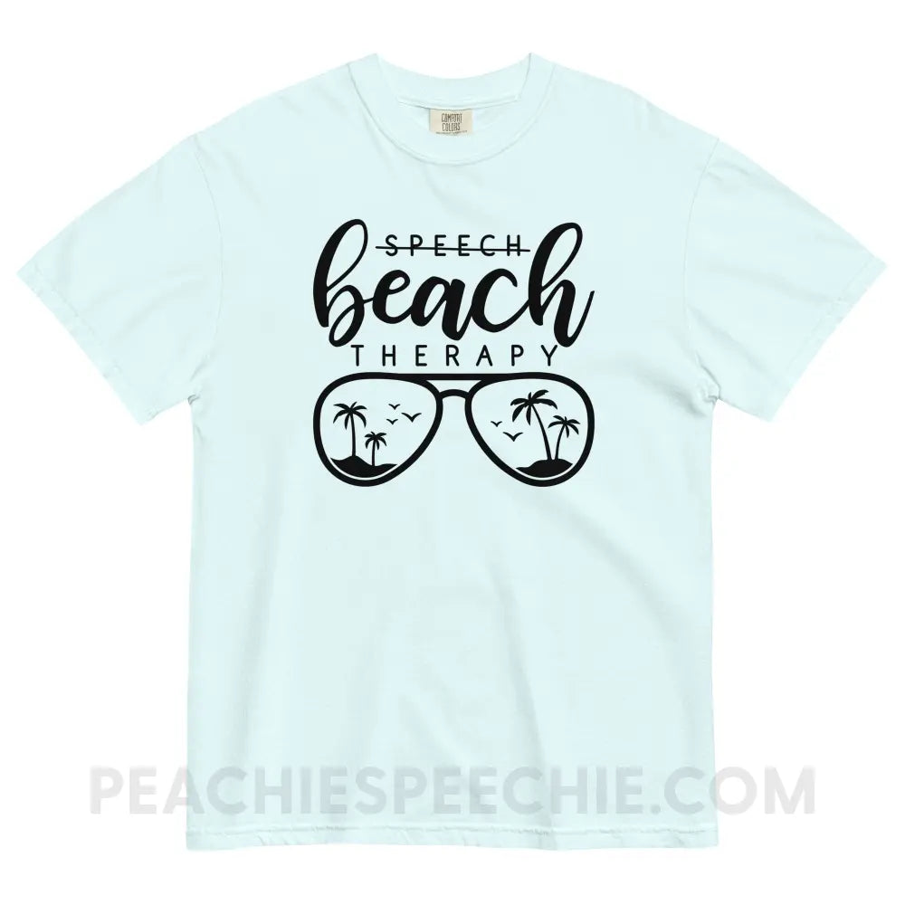 Beach Therapy Comfort Colors Tee - Chambray / S - peachiespeechie.com