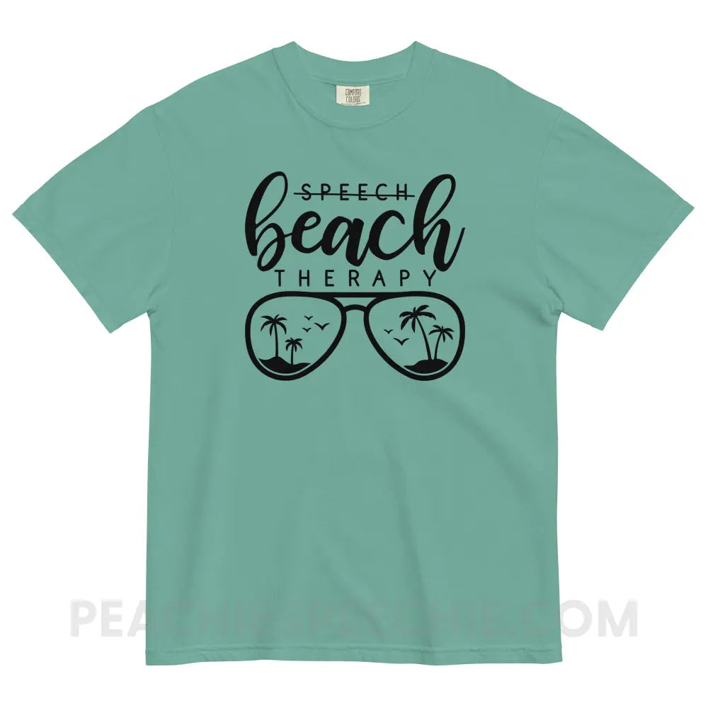 Beach Therapy Comfort Colors Tee - Seafoam / S - peachiespeechie.com