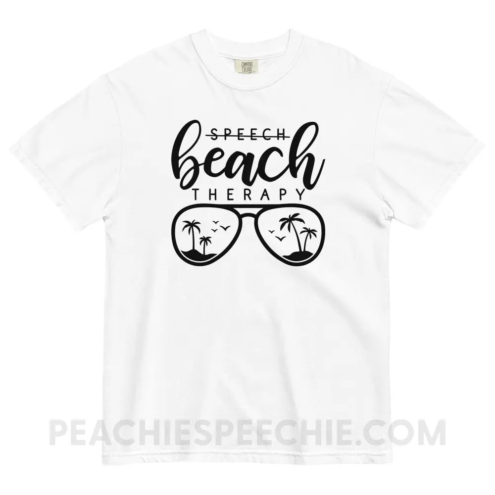 Beach Therapy Comfort Colors Tee - White / S - peachiespeechie.com