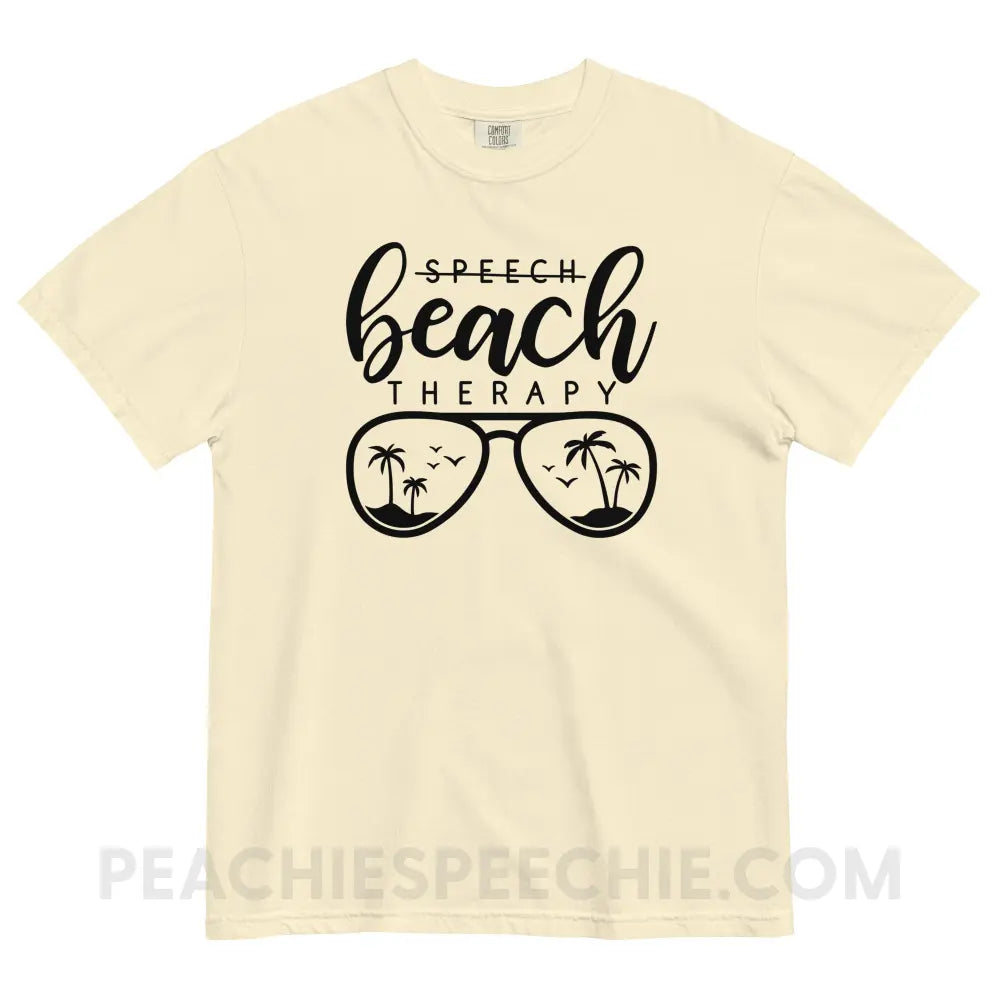 Beach Therapy Comfort Colors Tee - Ivory / S - peachiespeechie.com