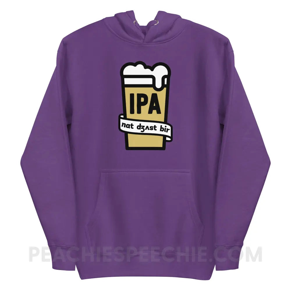 Not Just Beer Fave Hoodie - Purple / S peachiespeechie.com