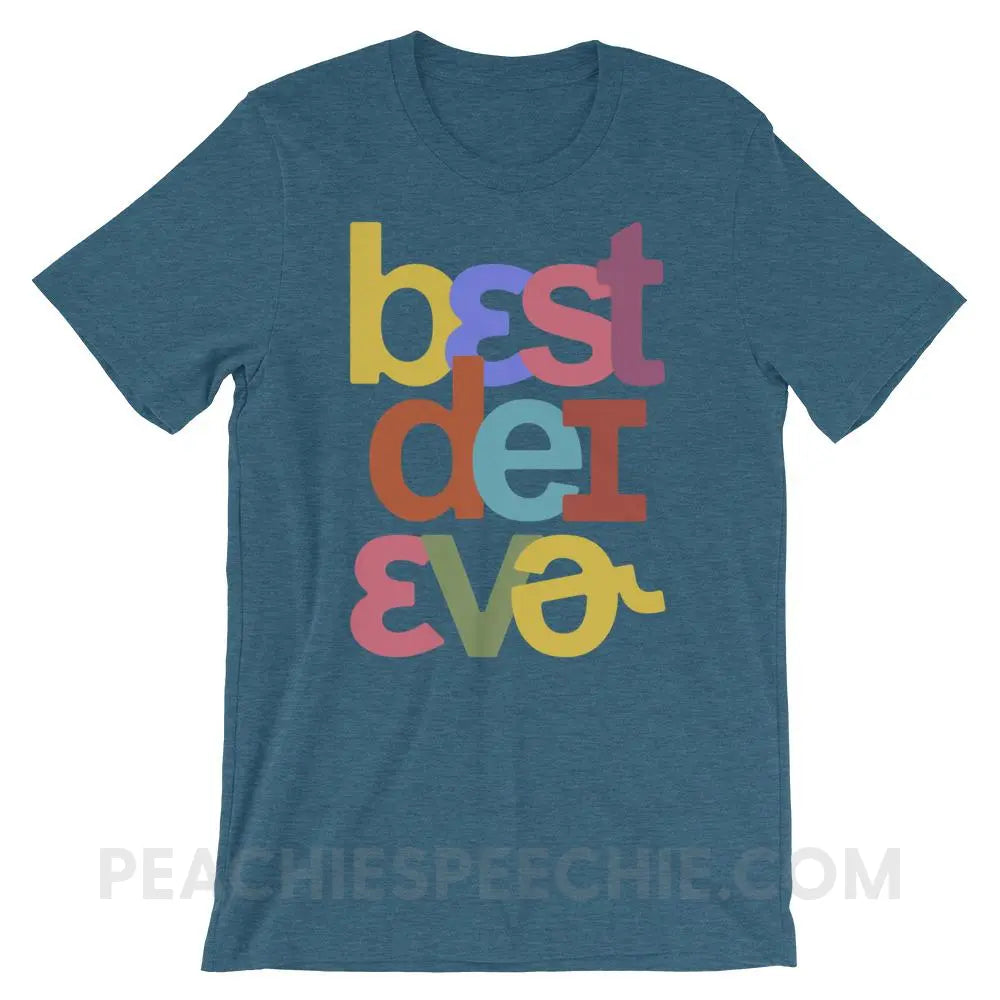 Best Day Ever in IPA Premium Soft Tee - Heather Deep Teal / S T - Shirts & Tops peachiespeechie.com