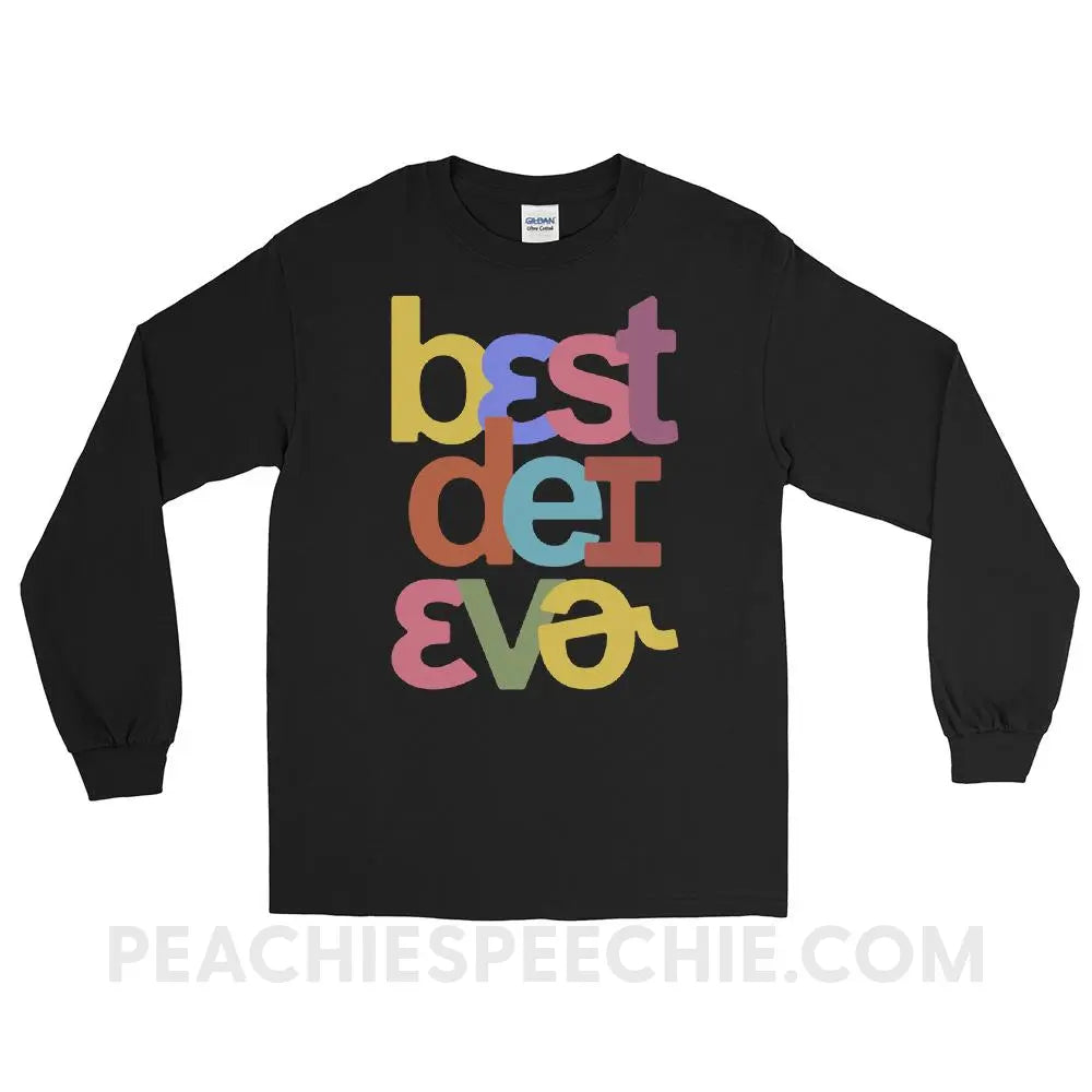 Best Day Ever in IPA Long Sleeve Tee - Black / S - T-Shirts & Tops peachiespeechie.com