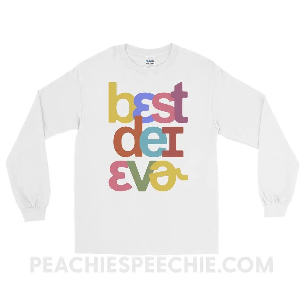 Best Day Ever in IPA Long Sleeve Tee - White / S - T-Shirts & Tops peachiespeechie.com