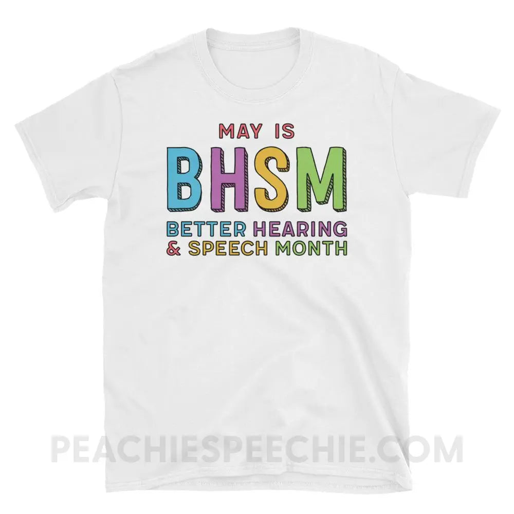 BHSM Classic Tee - White / S - T-Shirts & Tops peachiespeechie.com