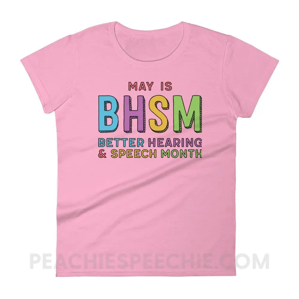 BHSM Women’s Trendy Tee - CharityPink / S - T-Shirts & Tops peachiespeechie.com