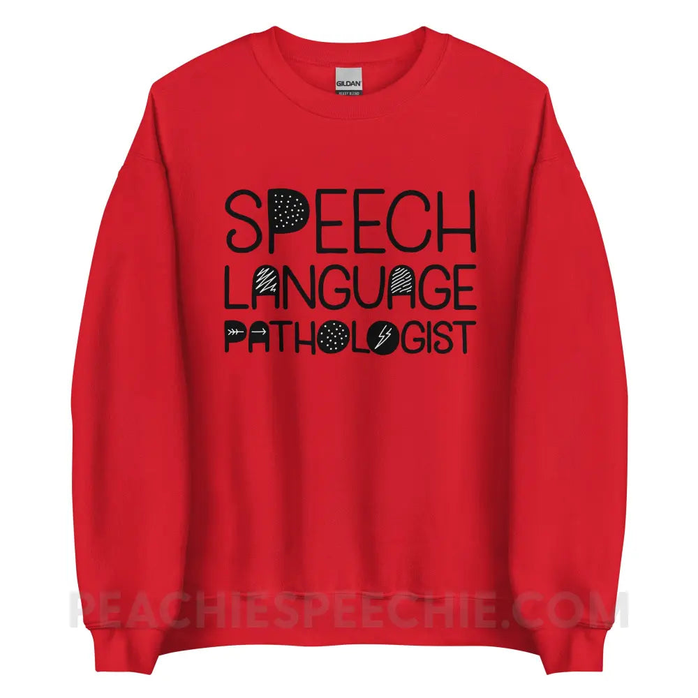 Blackout SLP Classic Sweatshirt - Red / S - peachiespeechie.com