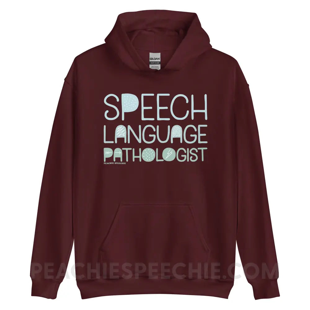 Blackout SLP Classic Hoodie - Maroon / S - peachiespeechie.com