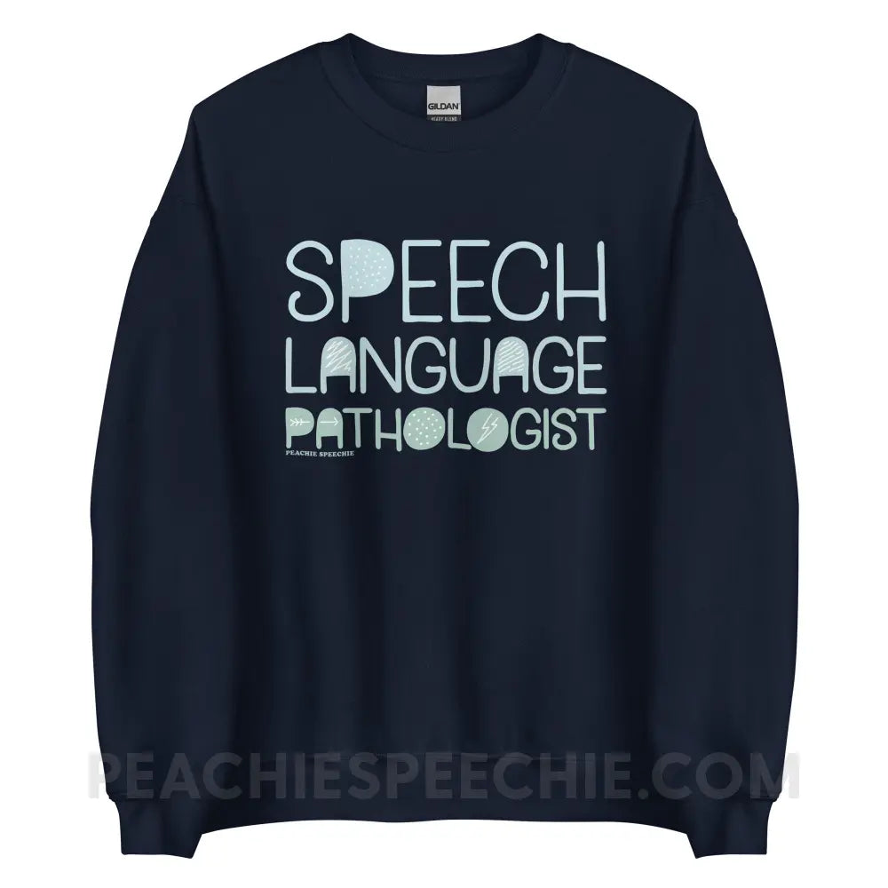 Blackout SLP Classic Sweatshirt - Navy / S - peachiespeechie.com