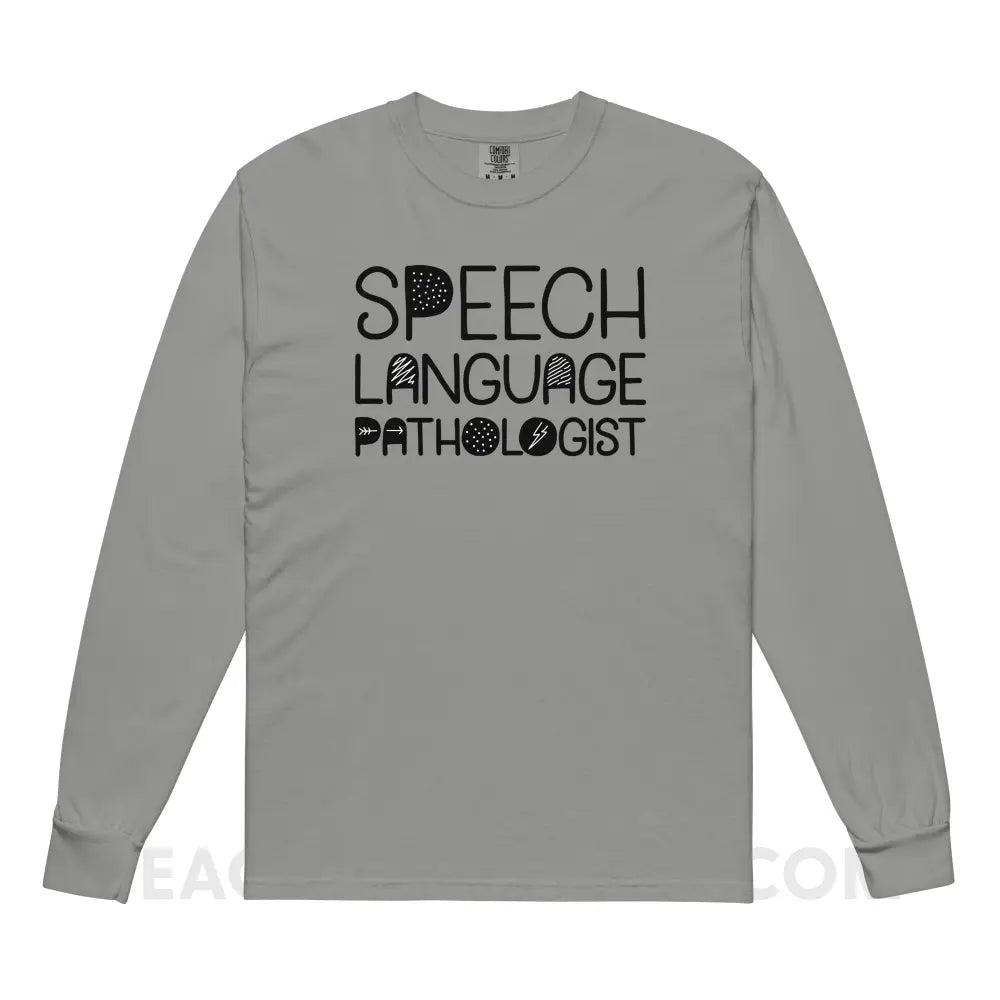 Blackout SLP Comfort Colors Long Sleeve - Grey / S - Long-sleeve peachiespeechie.com