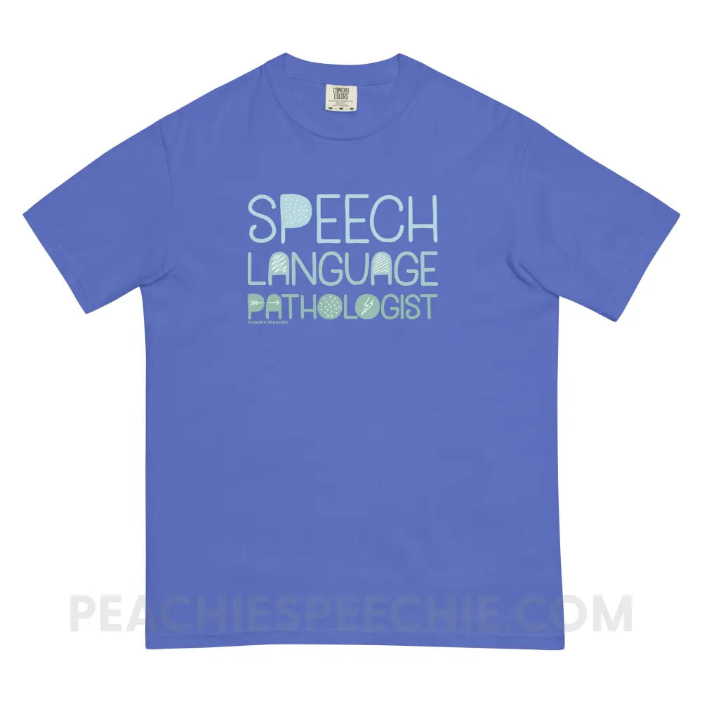 Blackout SLP Comfort Colors Tee - Flo Blue / S - T-Shirt peachiespeechie.com