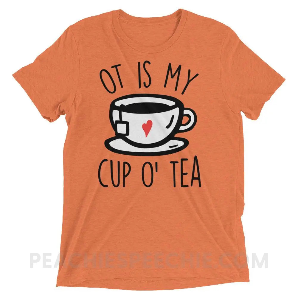 OT Is My Cup O’ Tea Tri-Blend Tee - T-Shirts & Tops peachiespeechie.com