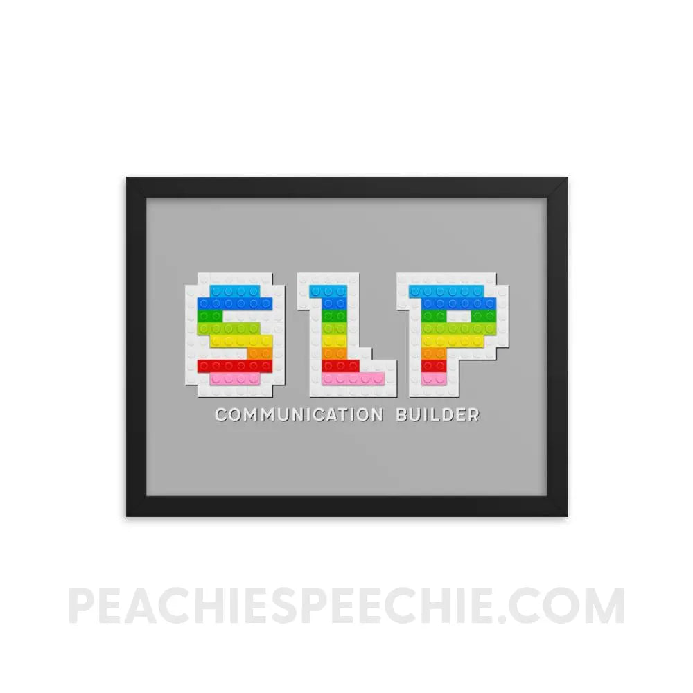 SLP Blocks Framed Poster - 12×16 - Posters peachiespeechie.com