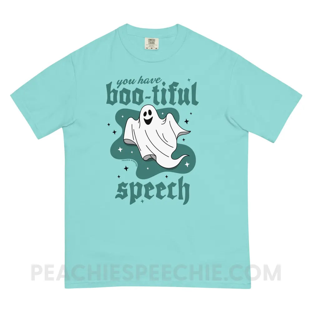 You Have Boo-tiful Speech Comfort Colors Tee - Lagoon Blue / S - peachiespeechie.com