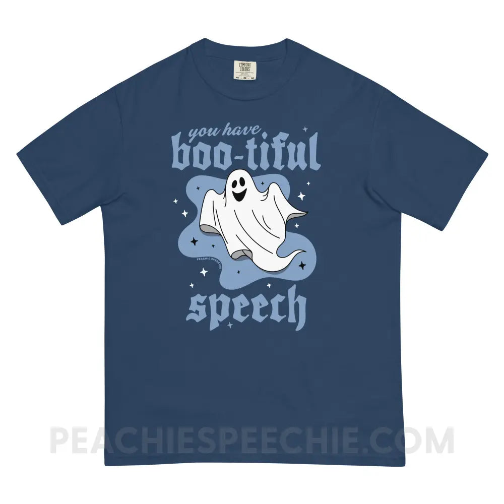 You Have Boo-tiful Speech Comfort Colors Tee - True Navy / S - peachiespeechie.com