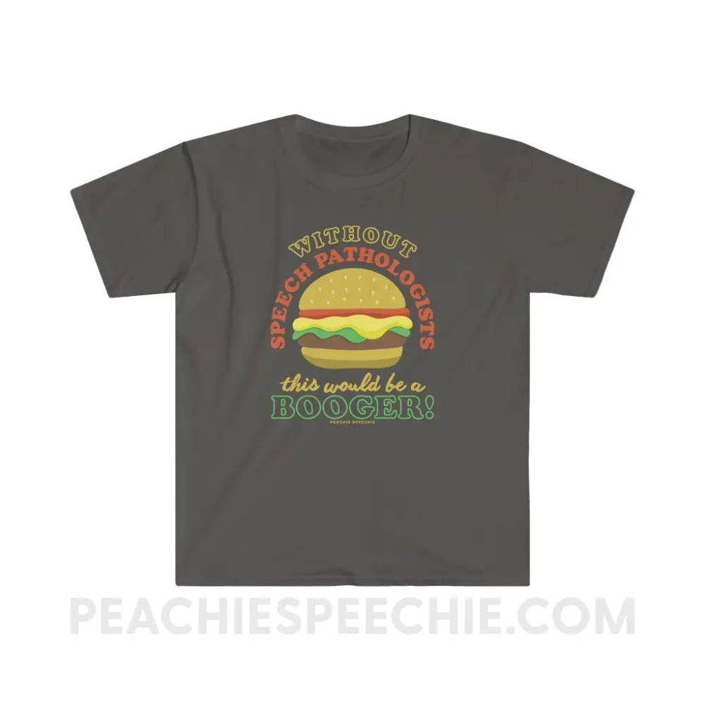 Booger Burger Classic Tee - Charcoal / S - T-Shirts & Tops peachiespeechie.com