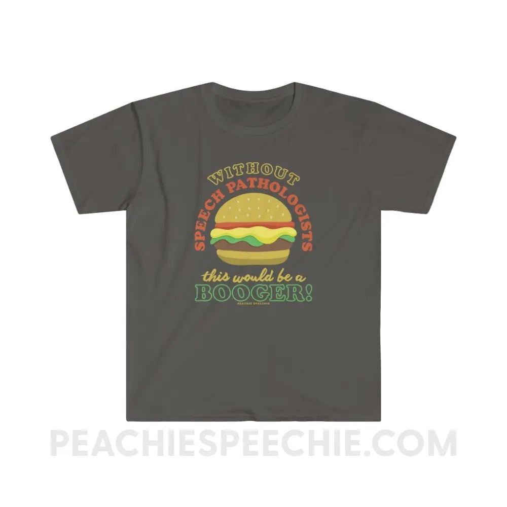 Booger Burger Classic Tee - Charcoal / S - T-Shirts & Tops peachiespeechie.com