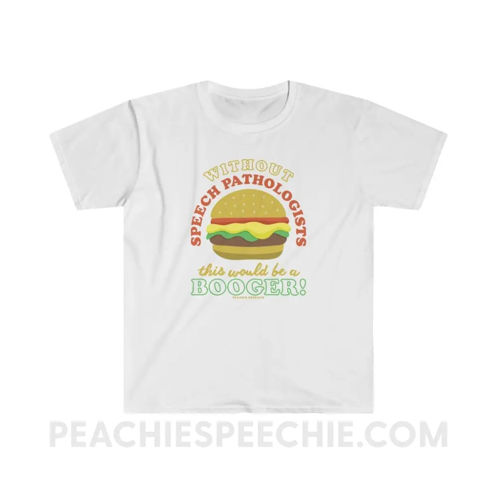 Booger Burger Classic Tee - White / S - T-Shirts & Tops peachiespeechie.com