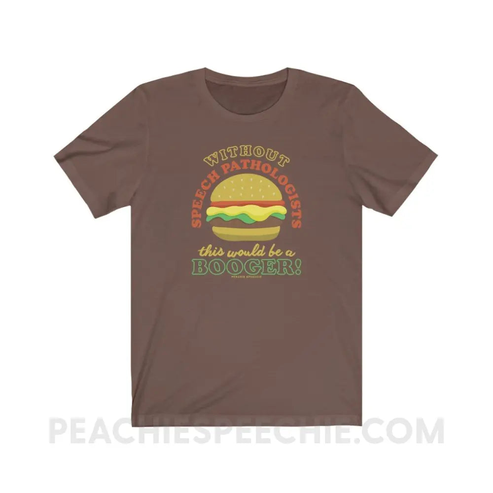 Booger Burger Premium Soft Tee - Brown / S - T-Shirts & Tops peachiespeechie.com