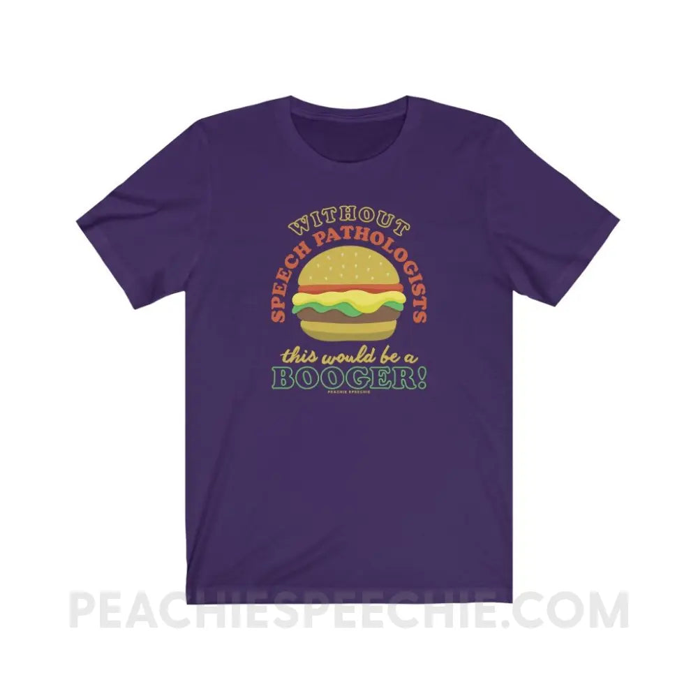 Booger Burger Premium Soft Tee - Team Purple / S - T-Shirts & Tops peachiespeechie.com