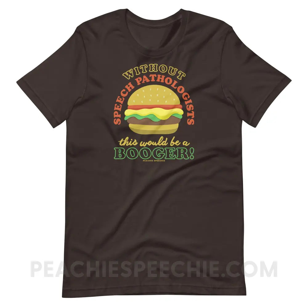 Booger Burger Premium Soft Tee - Brown / S - T-Shirts & Tops peachiespeechie.com