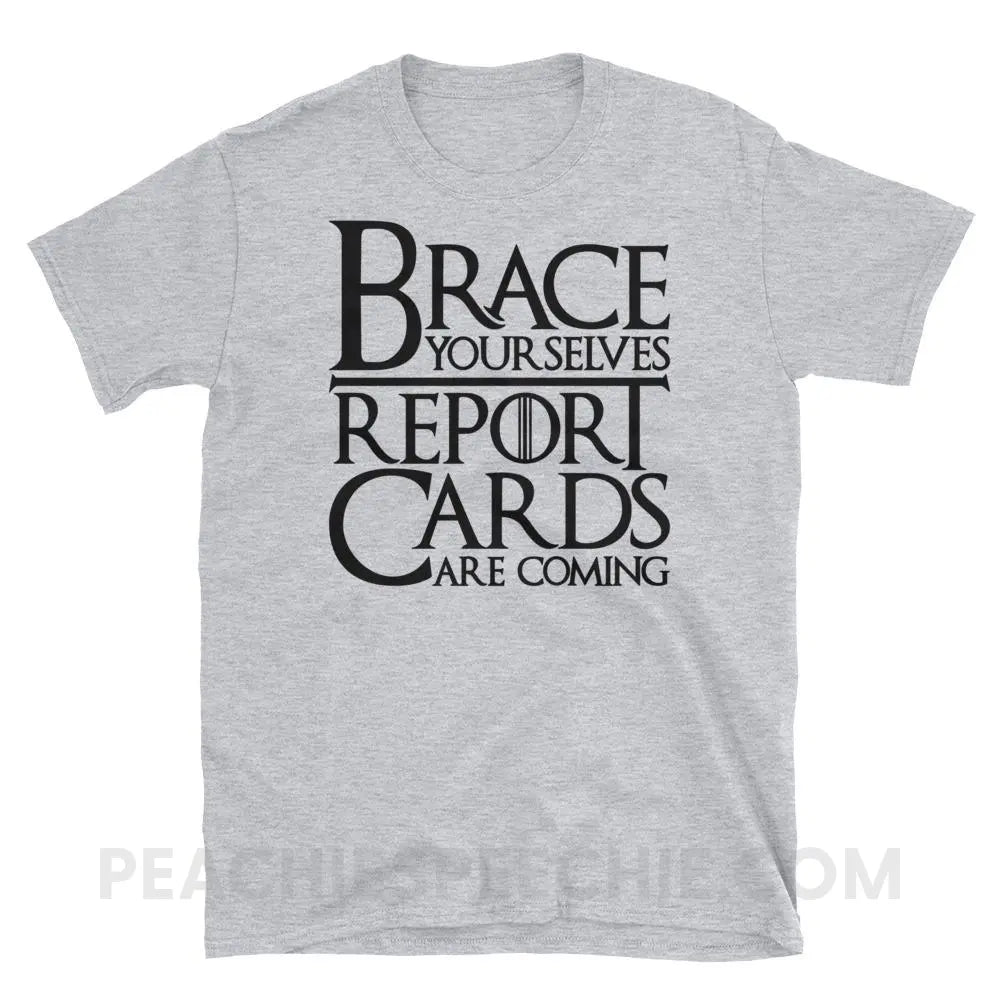 Brace Yourselves Classic Tee - Sport Grey / S - T-Shirts & Tops peachiespeechie.com