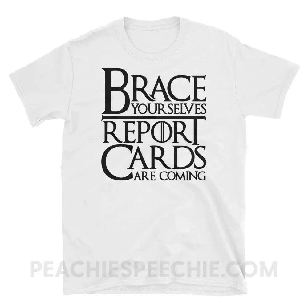 Brace Yourselves Classic Tee - White / S - T-Shirts & Tops peachiespeechie.com