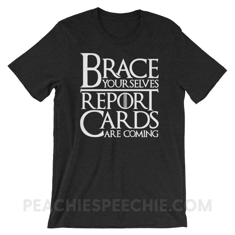 Brace Yourselves Premium Soft Tee - Black Heather / XS - T-Shirts & Tops peachiespeechie.com