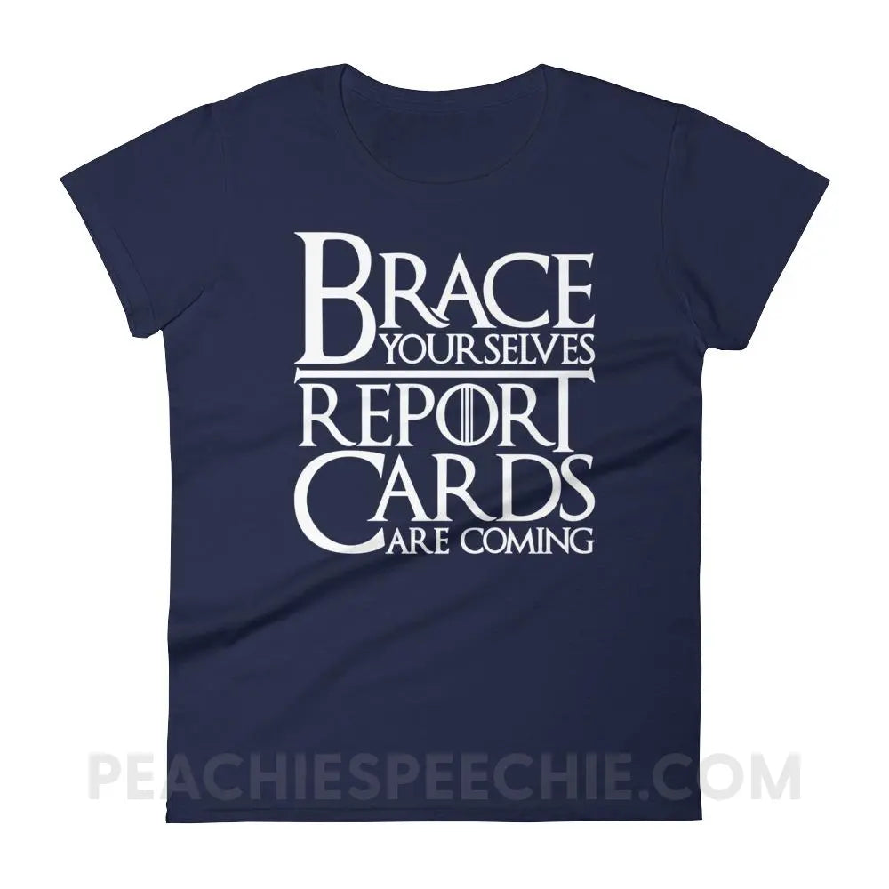 Brace Yourselves Women’s Trendy Tee - Navy / S T-Shirts & Tops peachiespeechie.com