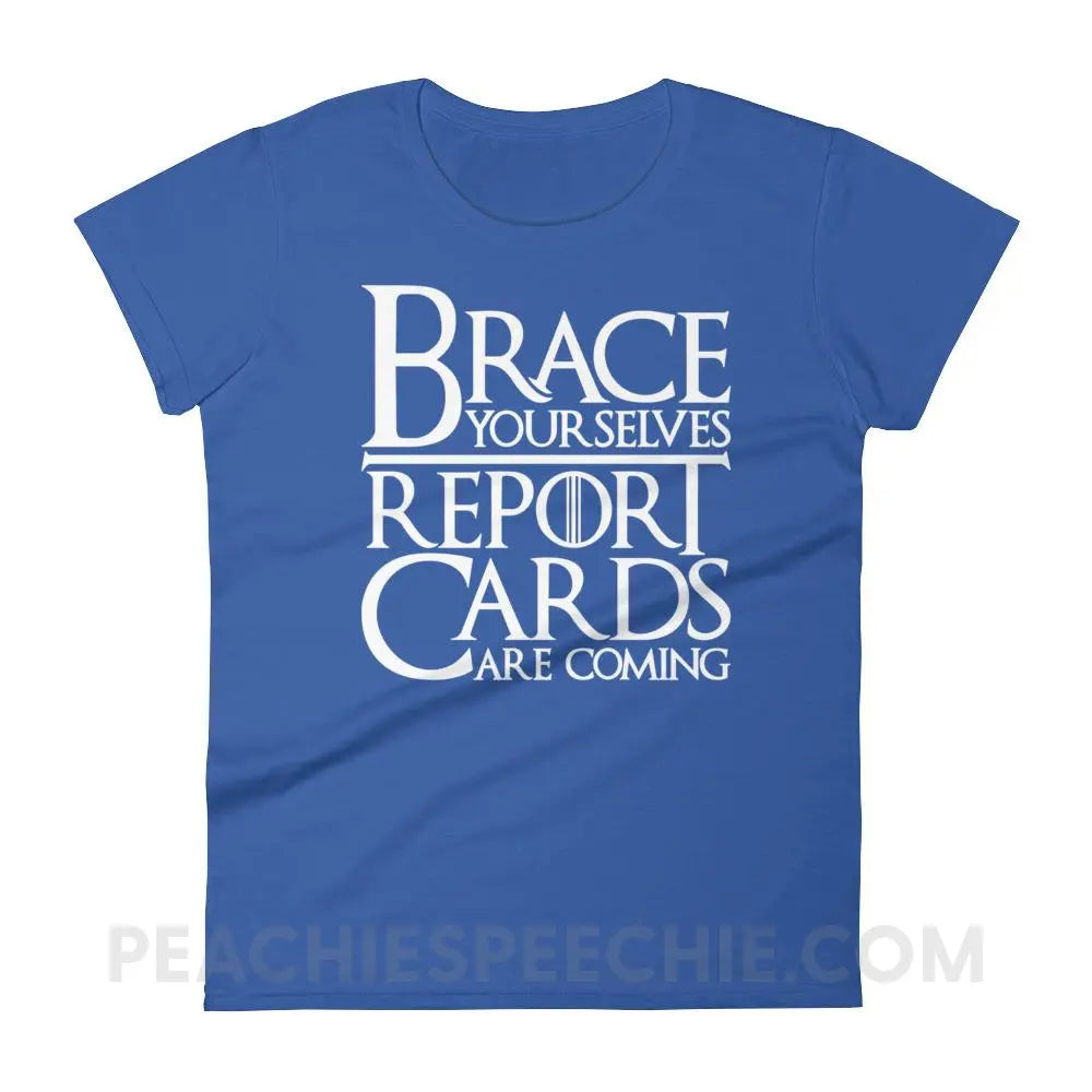 Brace Yourselves Women’s Trendy Tee - Royal Blue / S T-Shirts & Tops peachiespeechie.com