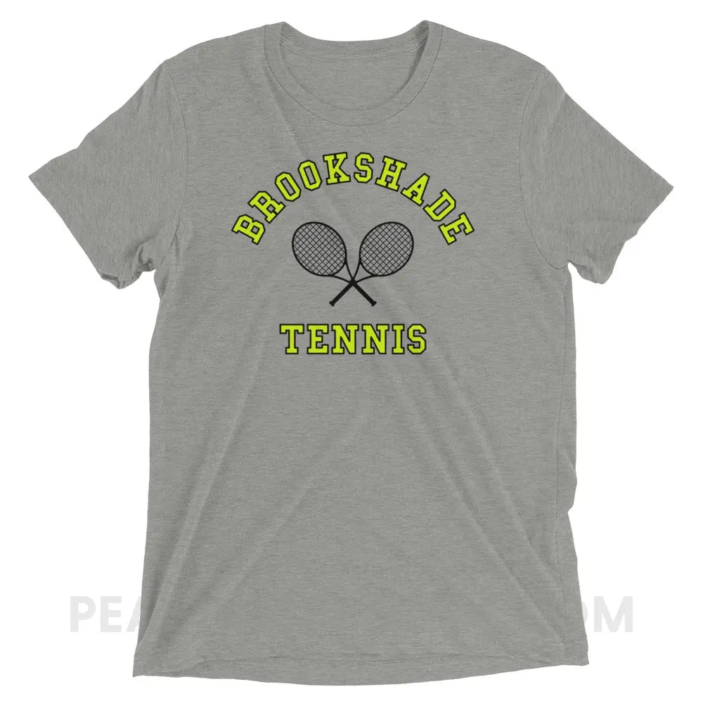 Brookshade Tennis Tri-Blend Tee - Athletic Grey Triblend / XS - custom product peachiespeechie.com