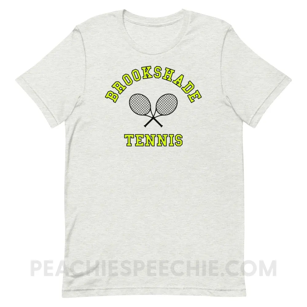 Brookshade Tennis Premium Soft Tee - Ash / S - custom product peachiespeechie.com